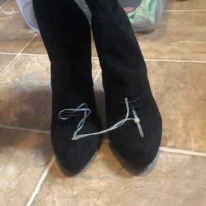 Black over the knee Dolce & Gabbana Suede Boots!